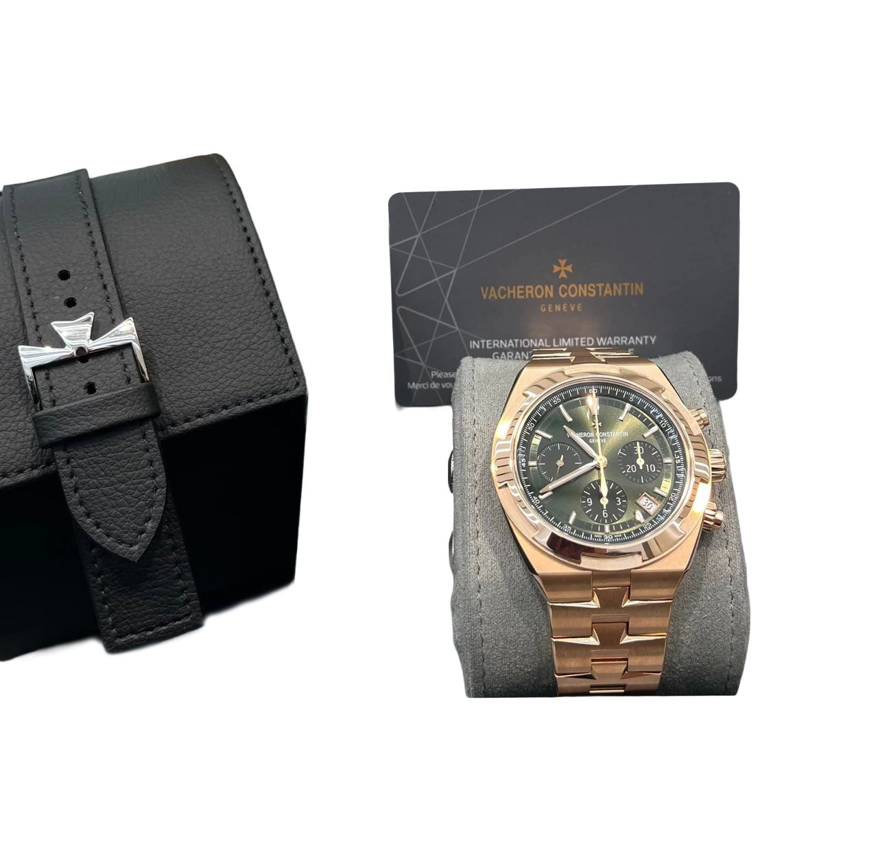 Vacheron Constantin Overseas Chronograph Rose Gold Green Dial 5520V/210R-B966