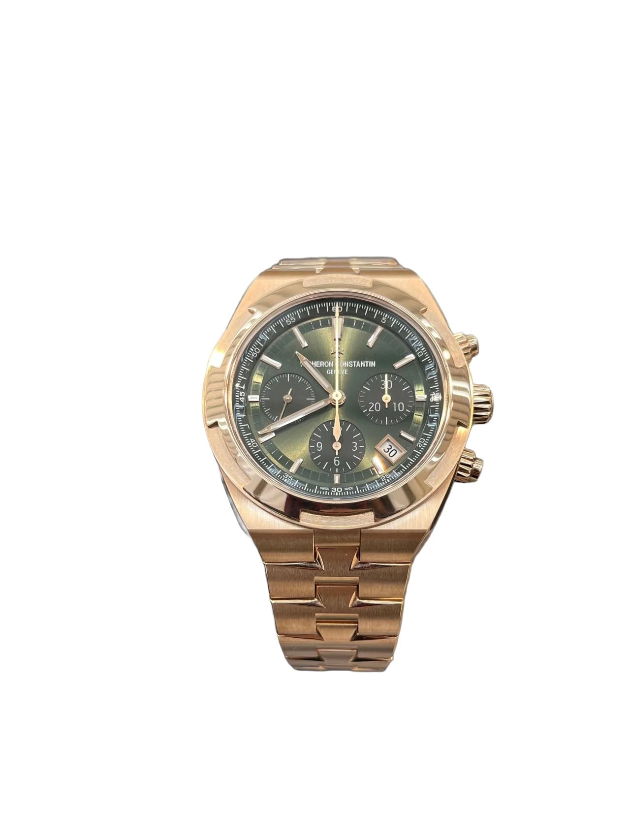 Vacheron Constantin Overseas Chronograph Rose Gold Green Dial 5520V/210R-B966