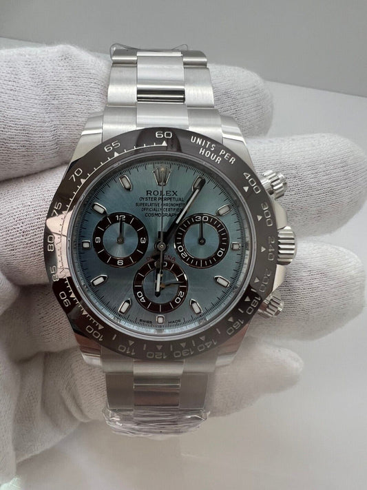 Rolex Daytona 116506 Platinum Blue Dial Watch New