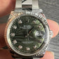 2023 Rolex Datejust 36mm Factory Green Palm Motif Diamond Dial 126234