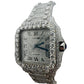 Cartier Santos Midsize 35mm Diamond 30 carats Bezel Set Watch