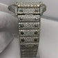 Custom Iced Out Cartier Santos Men's Wrist Watch