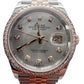 Rolex Datejust 36 Rose gold/steel White Mother of Pearl Diamond Dial