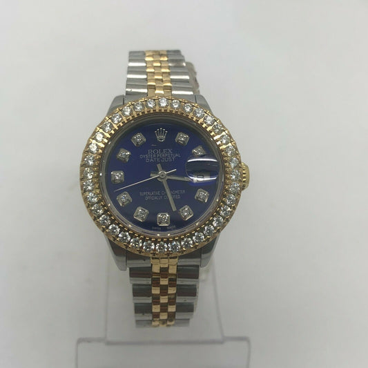 Rolex Datejust 26mm Two Tone Blue Dial Rolex