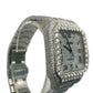 Custom Iced Out Cartier Santos Men's Wrist Watch 40mm XL