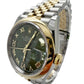 Rolex DateJust 126203 36mm 18K Gold Olive Green Diamond Watch