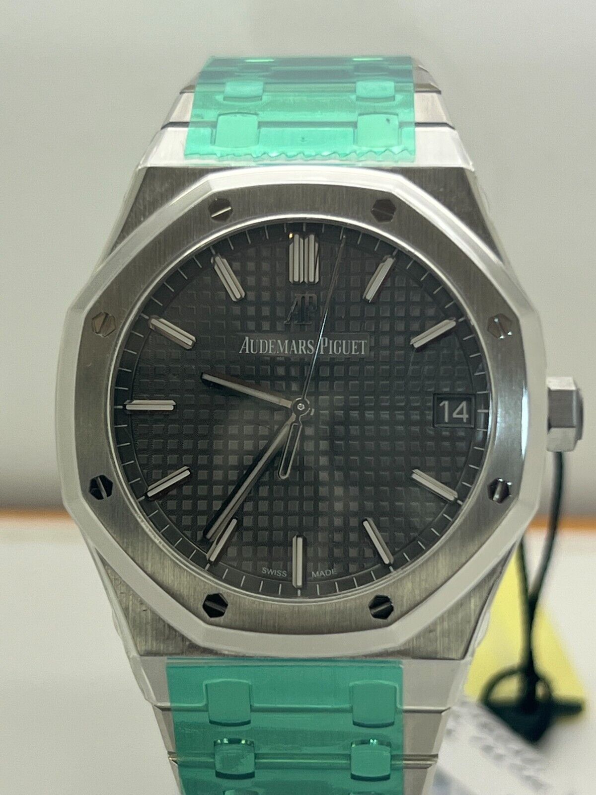 Audemars Piguet New AP Royal Oak Stainless Steel Grey Dial 41mm 15500ST