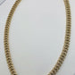 14k Yellow Gold Diamond Curb Link 20ct Necklace 22"