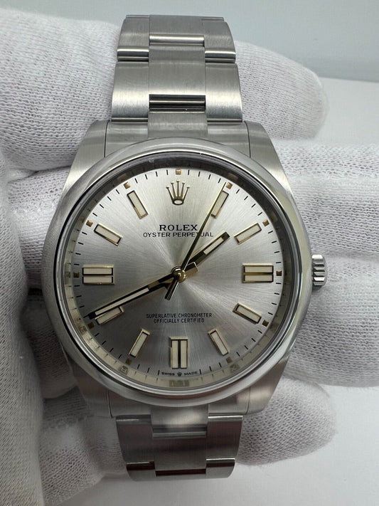 Rolex Oyster Perpetual 124300 41mm Silver Dial  Brand New 2023