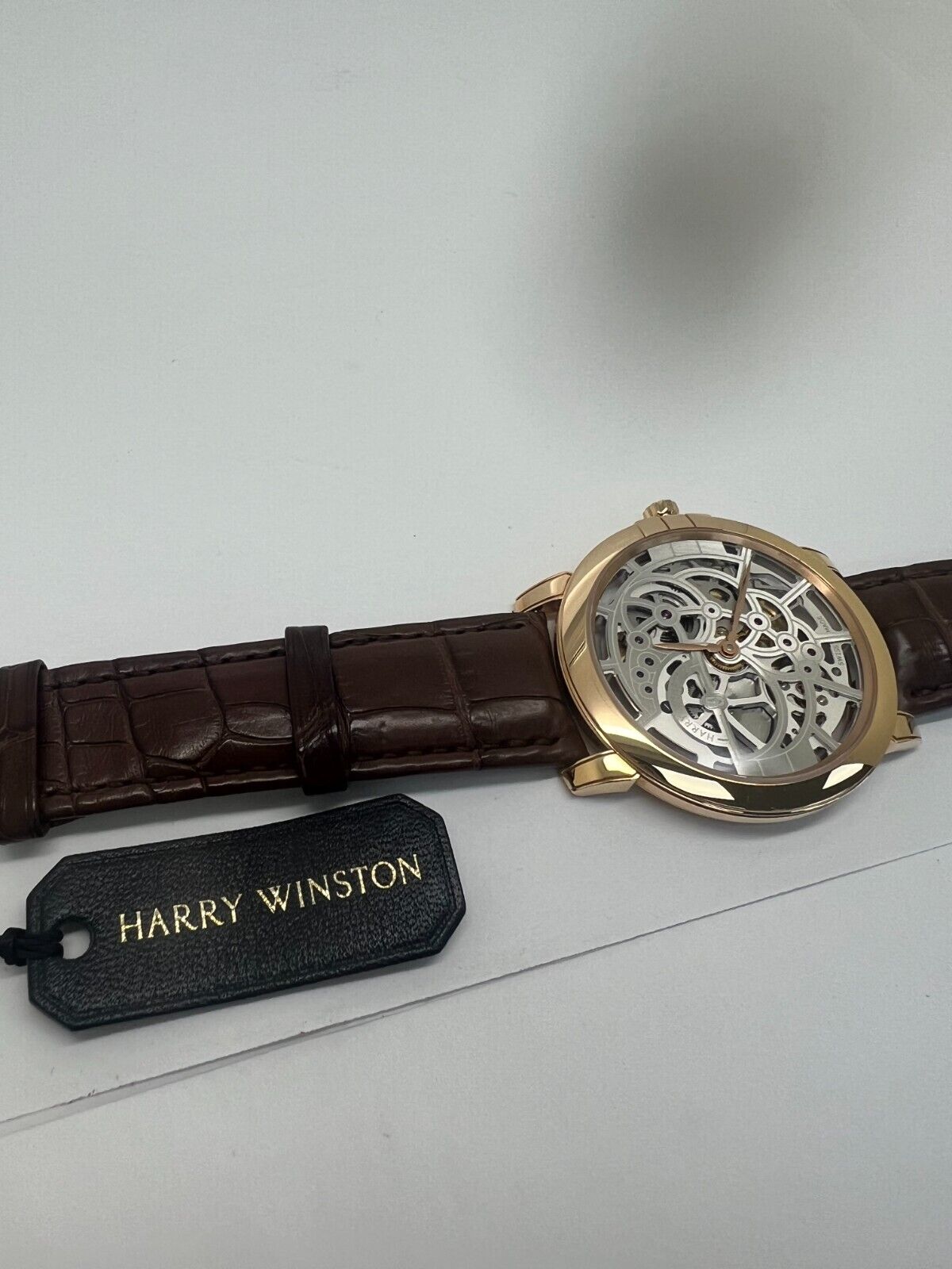 Harry Winston Midnight Skeleton Rose Gold Ref: MIDAHM42RR001