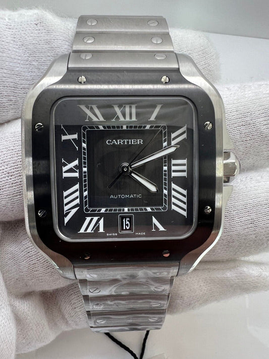 Cartier Santos Gray Men's Watch  40MM - WSSA0037