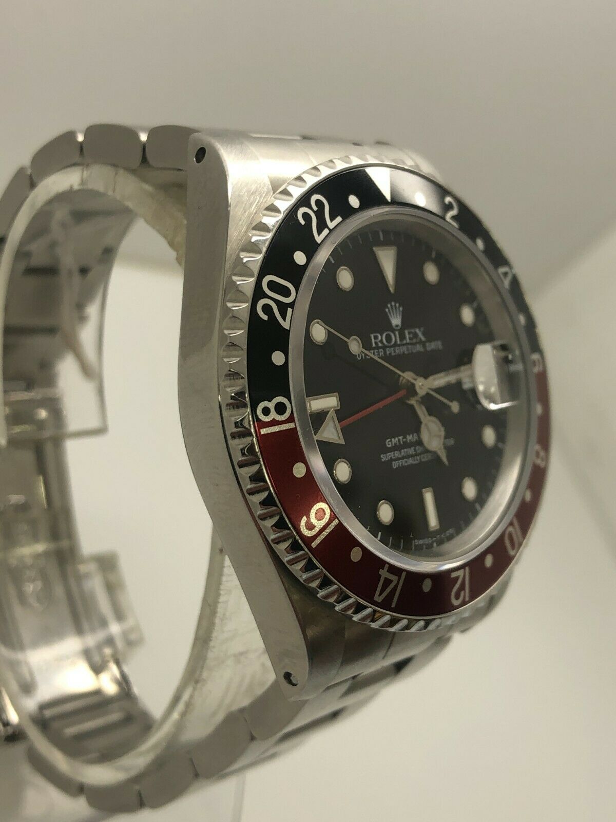Rolex GMT-Master II Men's Black Watch with Red/Black Bezel - 16710