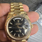 Rolex Day-Date 40 President 228238 Black Stick Yellow Gold Watch