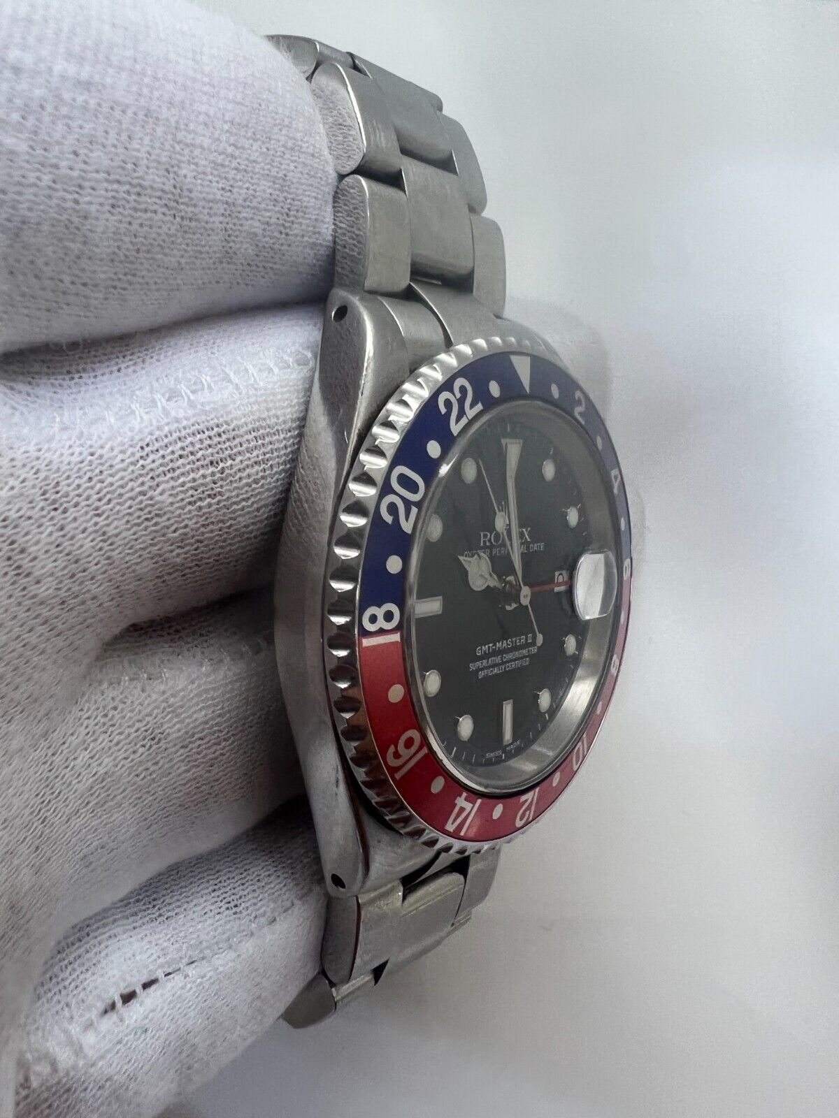 Rolex GMT Master II 16700 Pepsi Men's Watch 2002