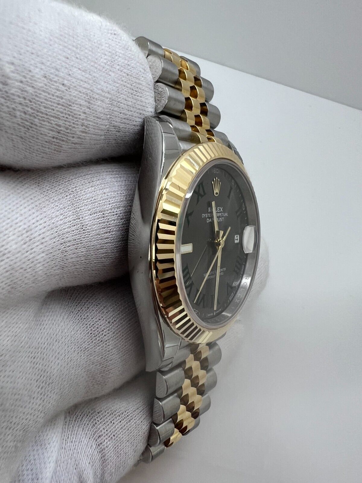 Rolex Datejust Wimbledon 41mm 126333 Two Tone Jubilee Watch