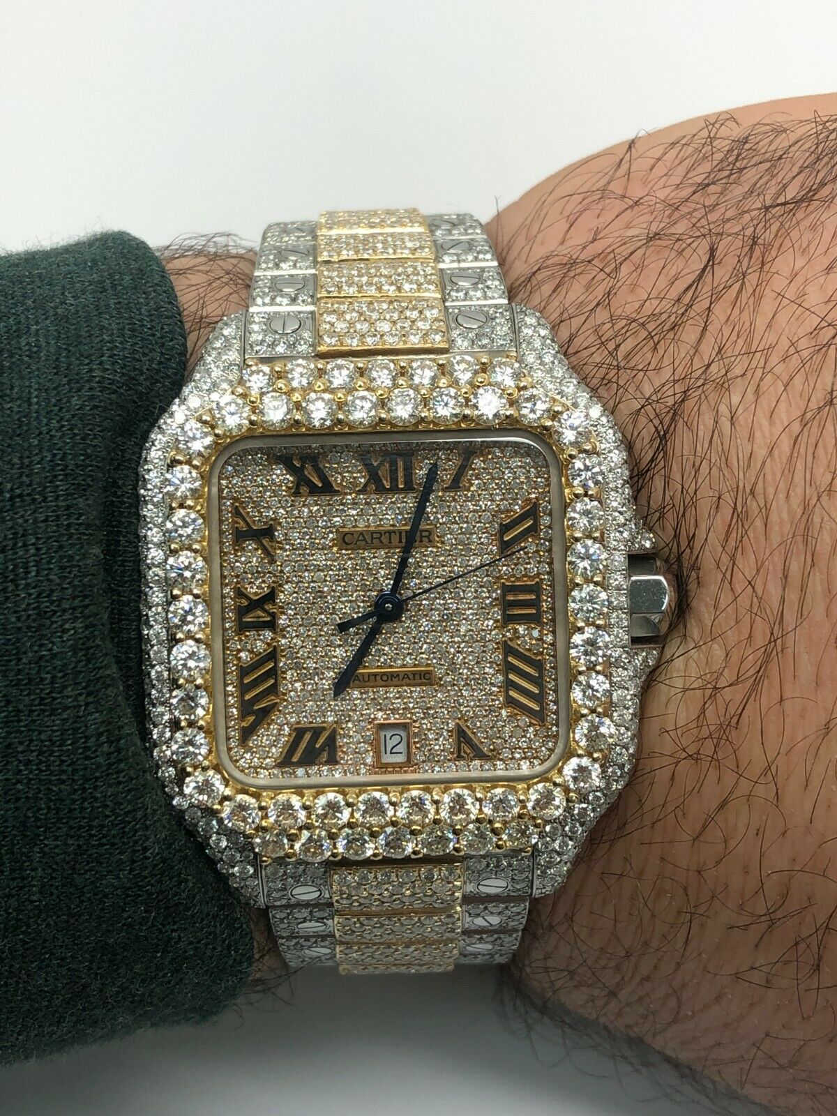 Iced out cheap wrist watch