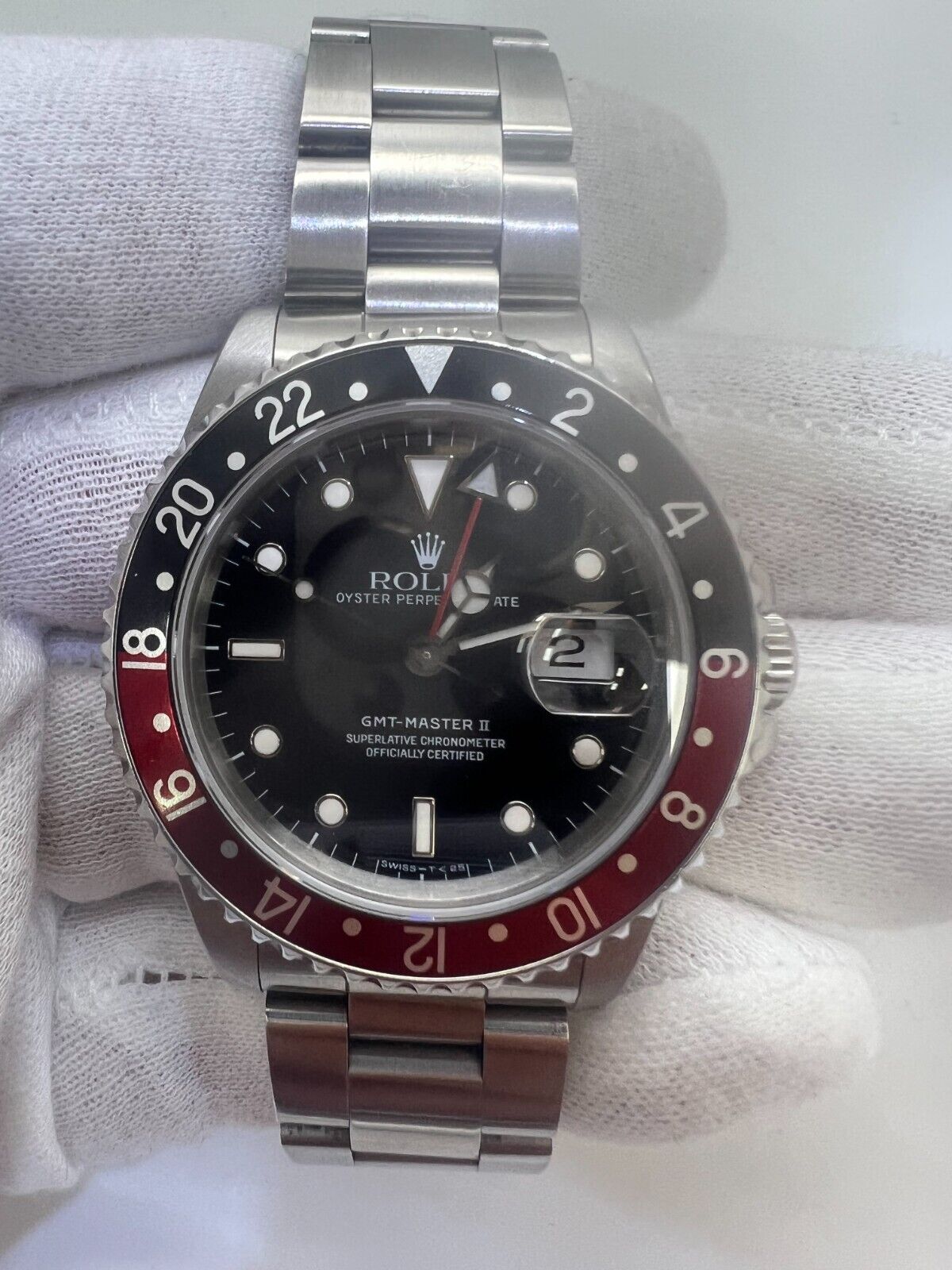 Rolex GMT-Master II Ref 16710 Red & Black Coke Men's Watch