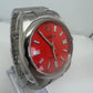 Rolex Oyster Perpetual 41mm 124300 Coral Red Dial New