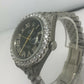 Custom Iced Out Rolex Datejust Roman Black Diamond Dial Wrist Watch