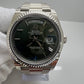 Rolex Day-Date 40 President 18k White Gold Mens Watch OLIVE GREEN DIAL 228239