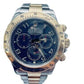 Rolex Daytona 116523 40mm Two Tone Blue Racing Watch