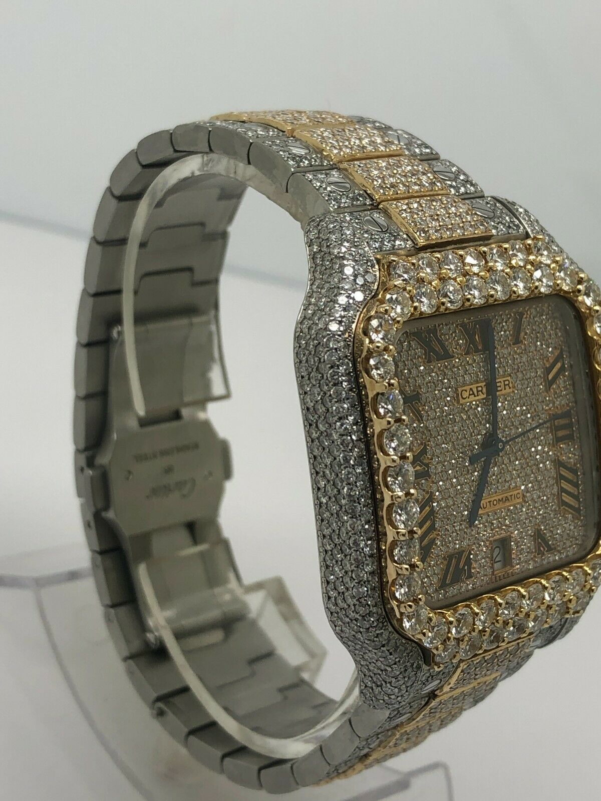 Bust down cartier discount watch for sale