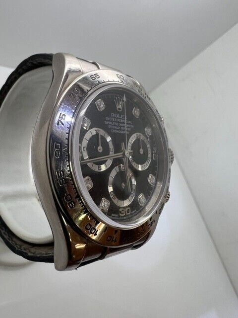Rolex Daytona Black Diamond Dial Men's Watch