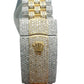 Rolex DateJust 41mm 116300 Two Tone Yellow Gold Jubilee Diamond Iced Out Watch