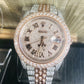 Rolex Datejust 126331 41mm Two Tone Rose Gold Jubilee Diamond Iced Out Watch