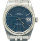 Rolex Datejust 68274 31mm White Gold & Steel, Blue Dial and Fluted Bezel Watch