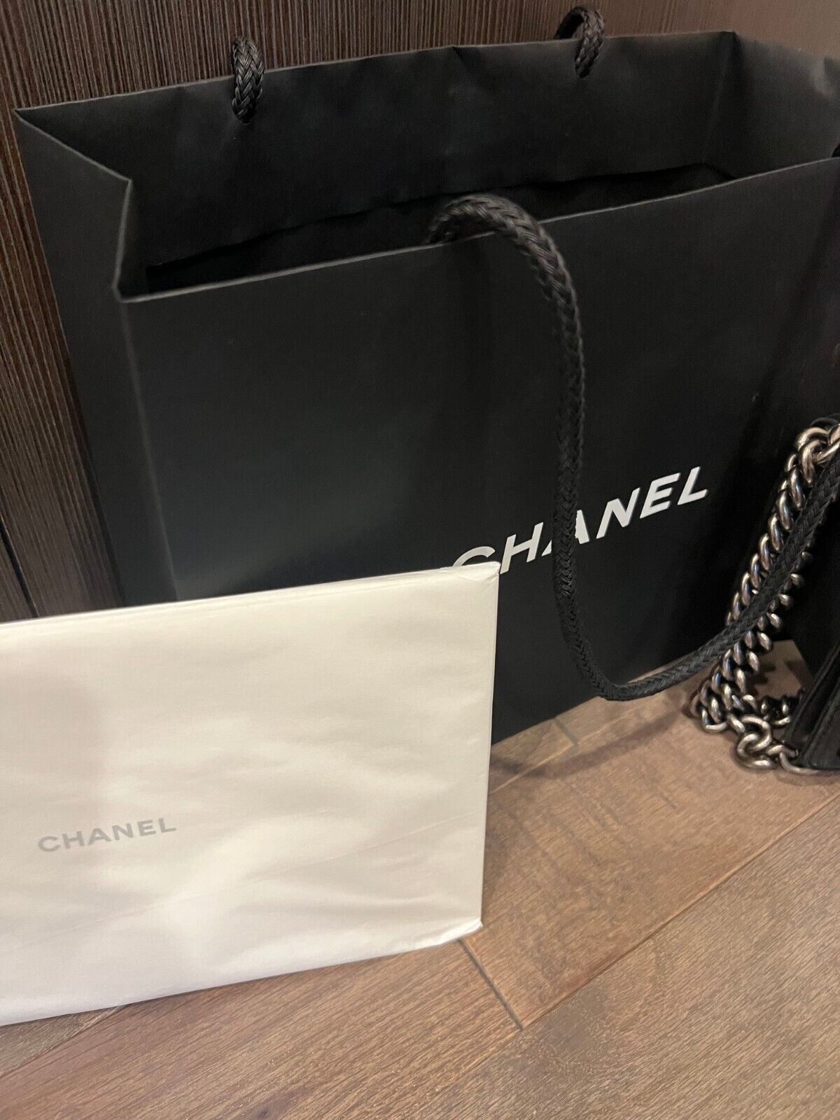 Chanel Python Women's Hand Bag Discontinued Mint