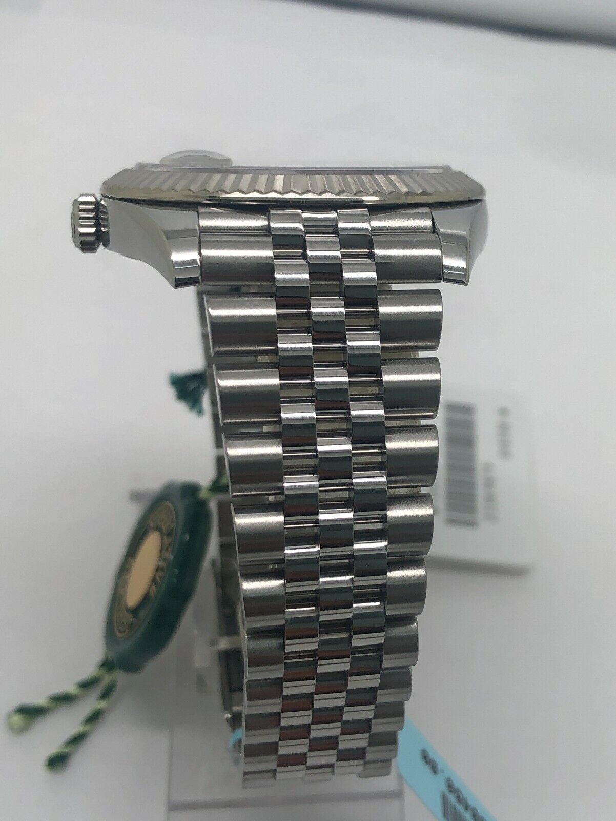 Rolex Datejust 41mm 18k Gold fluted Bezel Slate Dial Watch 126334