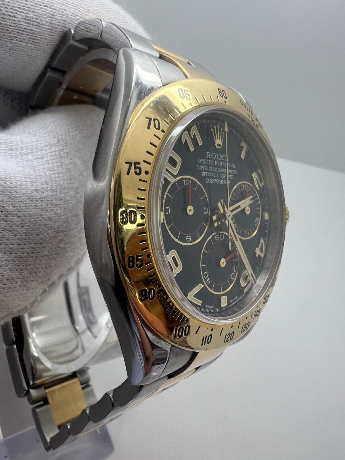Rolex Daytona 116523 Two Tone Blue Racing Watch