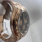 Rolex Daytona Rose Gold Black Dial Complete Set Mens Watch