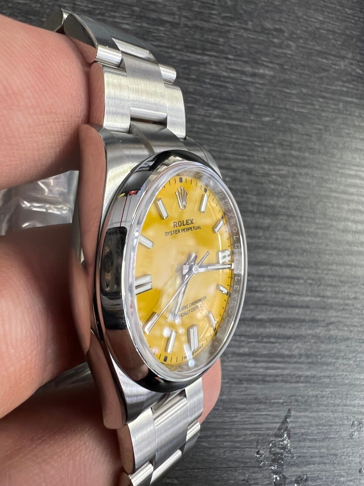 Rolex Oyster Perpetual 126000 Yellow 36mm Unisex Watch
