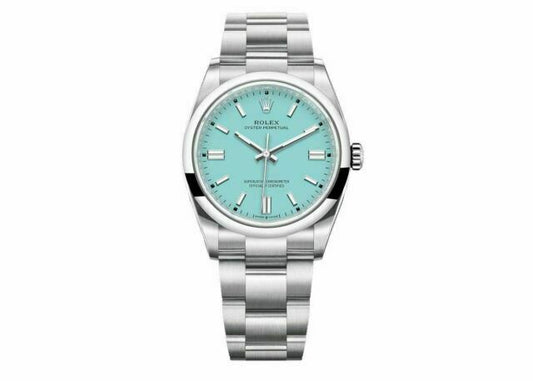 Rolex Oyster Perpetual 36 Turquoise Blue Unisex Adult Watch - m126000-0006